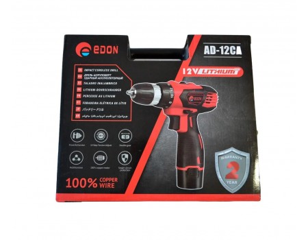 Акумуляторний шуруповерт Edon AD-12CA
